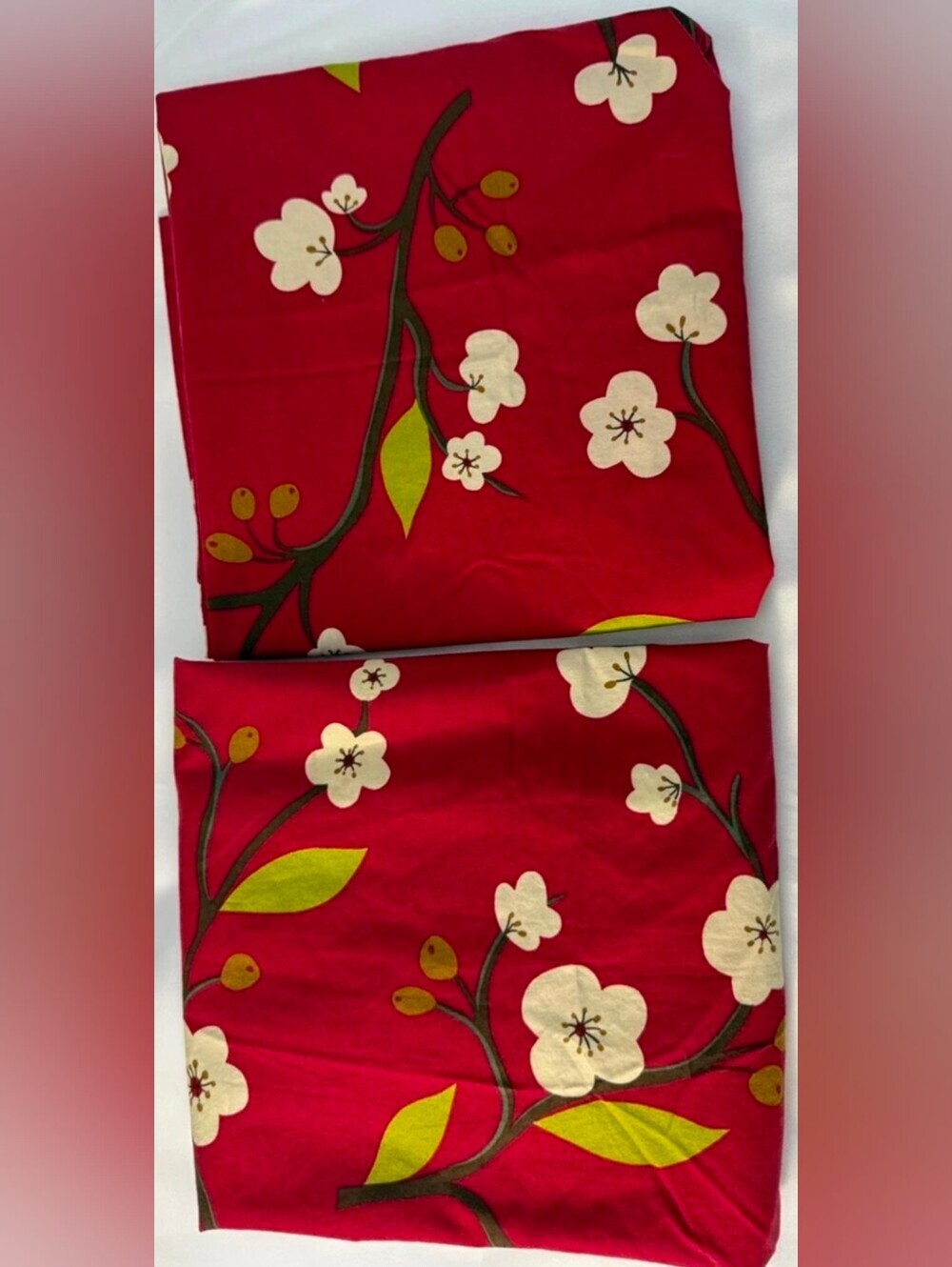 Pottery Barn Cherry Blossom Duvet Cover F/Q